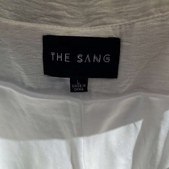 FEELIN' BLESSED WAIST-TIE FRILL TRIM ROMPER BEIGE - Picture 4 of 6